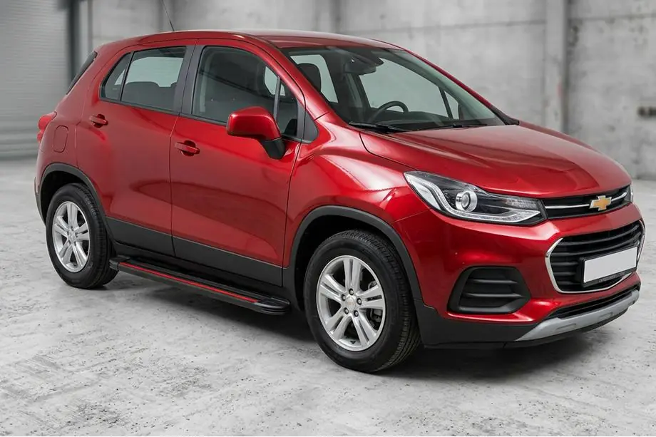 Chevrolet Trax 2012–2023 Sidetrin Maya Red (2 stk., aluminium) Image