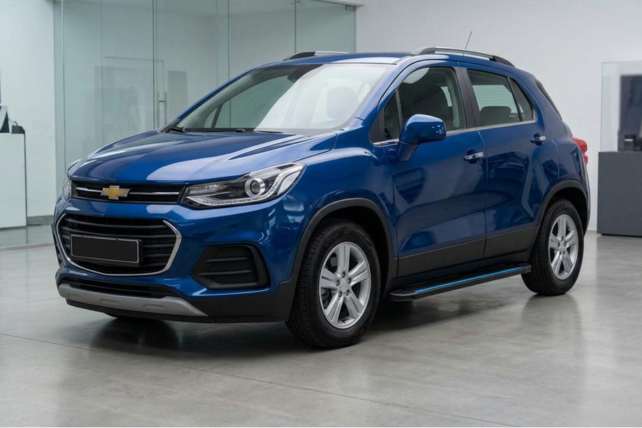 Chevrolet Trax 2012–2023 Maya Blue sidetrin (2 stk., aluminium) Image