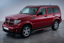 Dodge Nitro 2006–2011 Sidetrin Maya Red (2 stk., aluminium) foto 1