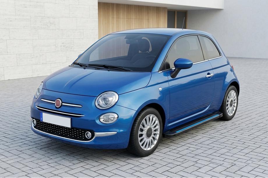 Fiat 500/500L 2013–2022 Maya Blue sidetrin (2 stk., aluminium) Image