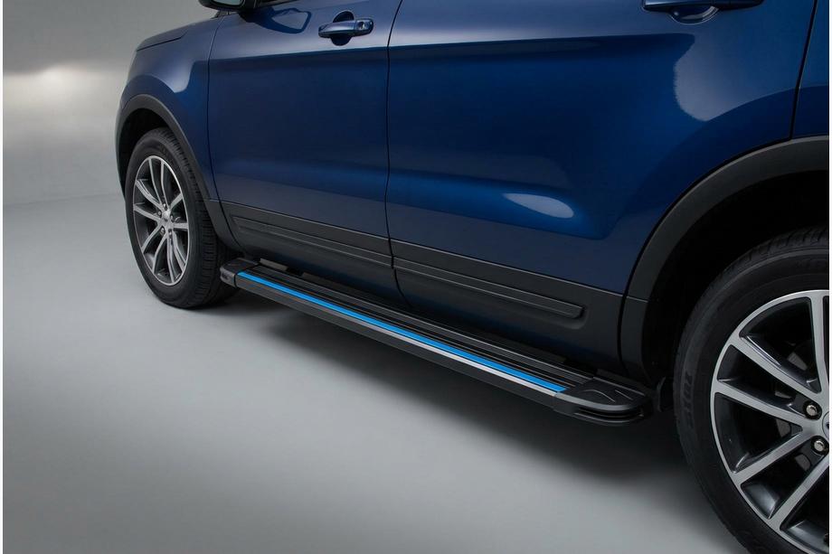 Ford Explorer 2011–2019 Maya Blue sidetrin (2 stk., aluminium) Image