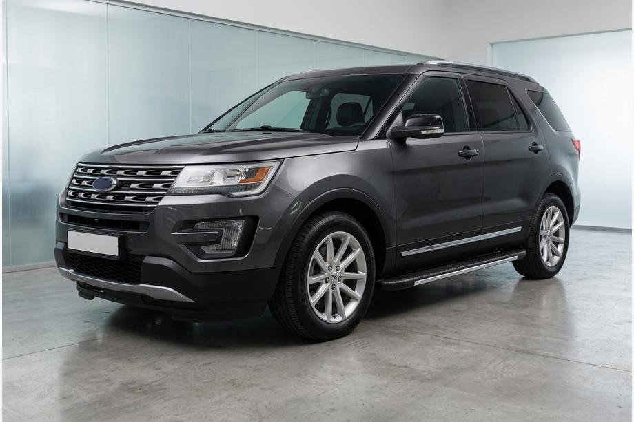 Ford Explorer 2011–2019 Sidetrin Bosphorus Grey (2 stk., aluminium) Image