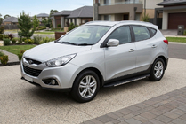 Hyundai IX-35 2010–2015 Sidetrin Bosphorus Grey (2 stk., aluminium) foto 1