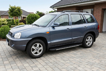 Hyundai Santa Fe 1 2000–2006 Sidetrin Bosphorus Grey (2 stk., aluminium) foto 1