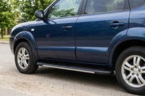 Hyundai Tucson JM 2004– Sidetrin Bosphorus Grey (2 stk., aluminium) foto 1