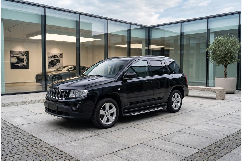 Jeep Compass 2006–2016 Sidetrin Bosphorus Grey (2 stk., aluminium) Image
