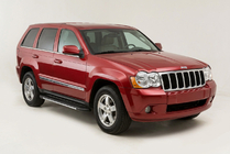 Jeep Grand Cherokee WK 2004–2010 Sidetrin Bosphorus Grey (2 stk., aluminium) foto 1