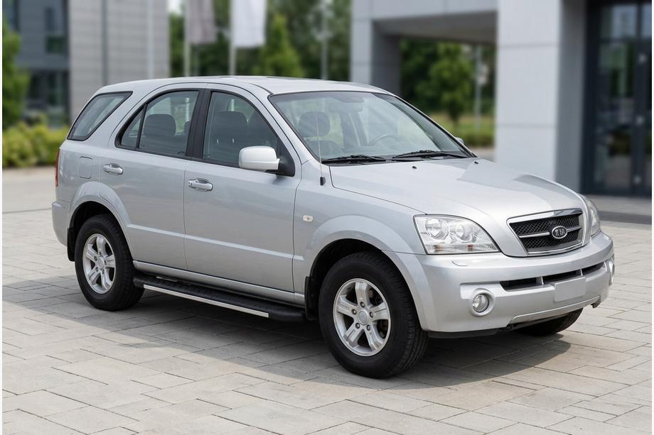 Kia Sorento I BL 2002–2009 Sidetrin Bosphorus Grey (2 stk., aluminium) Image