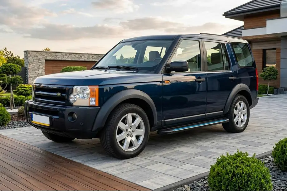 Land Rover Discovery III 2004–2009 Maya Blue sidetrin (2 stk., aluminium) Image