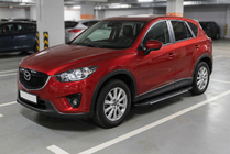 Mazda CX-5 2012–2017 Sidetrin Bosphorus Grey (2 stk., aluminium) foto 1