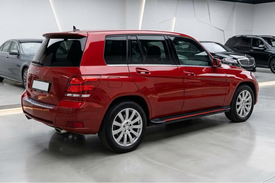 Mercedes GLK-klasse X204 2008–2015 Sidetrin Maya Red (2 stk., aluminium) Image