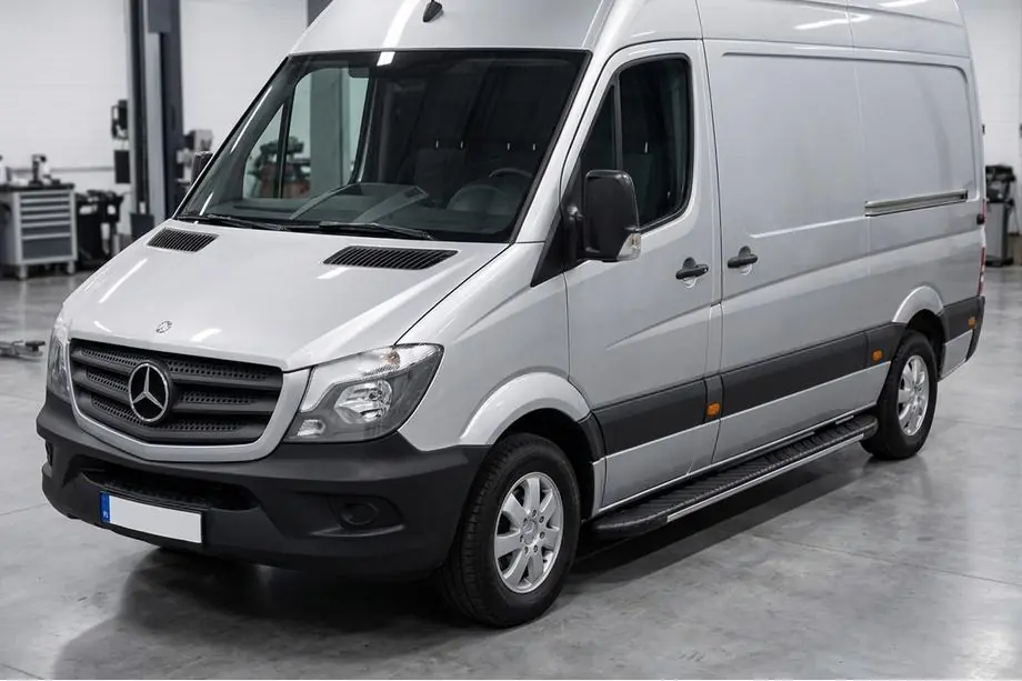 Mercedes Sprinter W906 2006–2018 Sidetrin Bosphorus Grey (2 stk., aluminium) Image