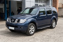 Nissan Pathfinder R51 2005–2014 Sidetrin Bosphorus Grey (2 stk., aluminium) foto 1
