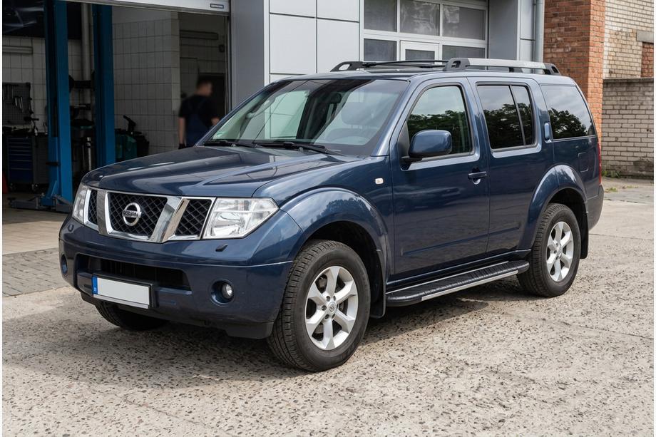 Nissan Pathfinder R51 2005–2014 Sidetrin Bosphorus Grey (2 stk., aluminium) Image