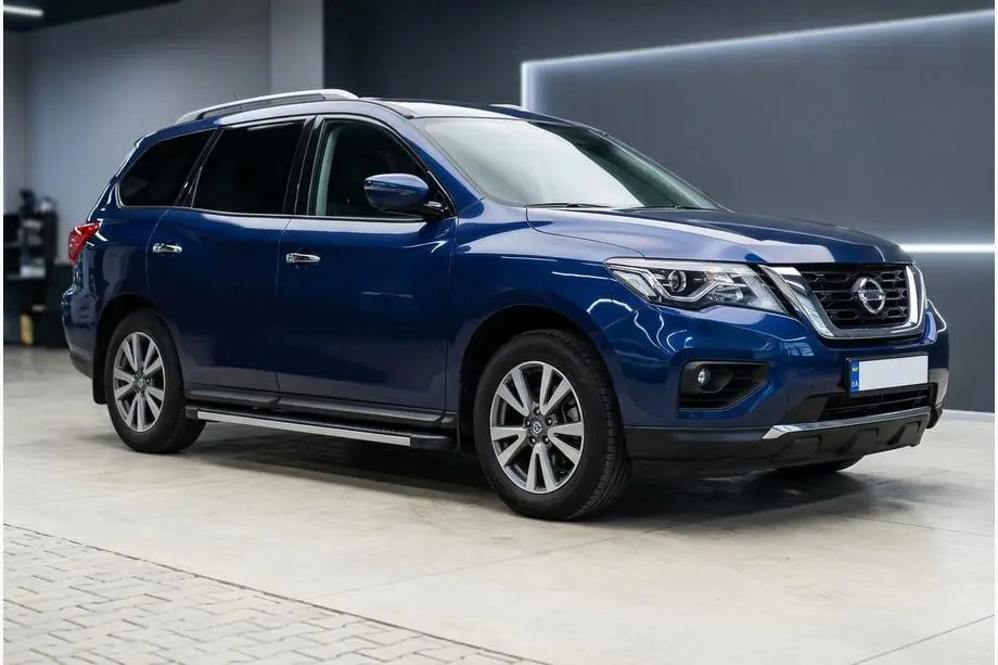 Nissan Pathfinder R52 2012–2021 Sidetrin Maya V1 (2 stk., aluminium) Image