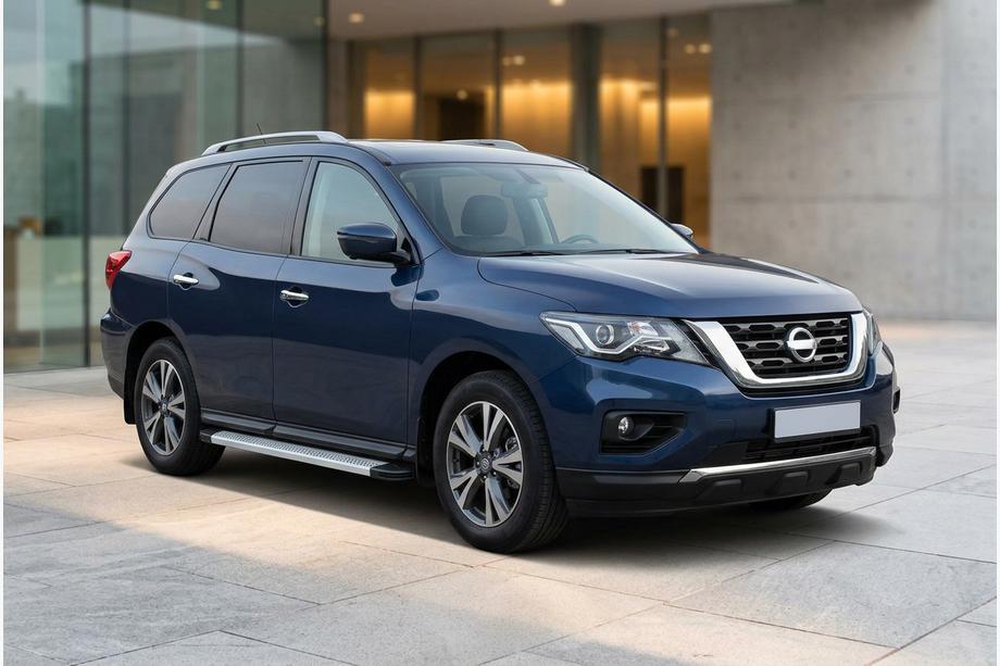 Nissan Pathfinder R52 2012–2021 Sidetrin Maya V2 (2 stk., aluminium) Image