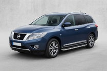 Nissan Pathfinder R52 2012–2021 Sidestrin Maydos V1 (2 stk., aluminium) foto 1