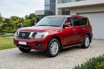 Nissan Patrol Y62 2010–2024 Sidetrin Maya Red (2 stk., aluminium) foto 1