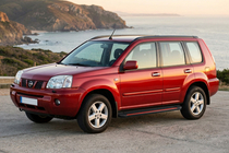 Nissan X-trail T30 2002–2007 Sidetrin Maya Red (2 stk., aluminium) foto 1