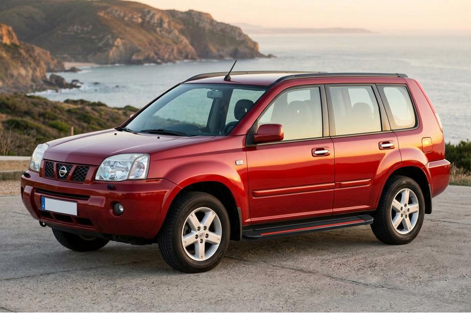 Nissan X-trail T30 2002–2007 Sidetrin Maya Red (2 stk., aluminium) Image