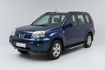 Nissan X-trail T30 2002–2007 Sidetrin Bosphorus Grey (2 stk., aluminium) foto 1