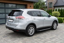 Nissan X-trail T32/Rogue 2014–2021 Sidetrin Bosphorus Grey (2 stk., aluminium) foto 1
