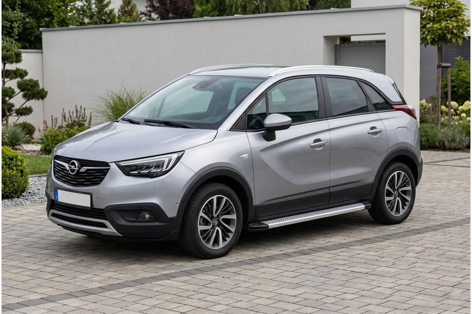 Opel Crossland X 2017–2024 Sidetrin Maya V2 (2 stk., aluminium) Image