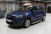 Opel Crossland X 2017–2024 Sidetrin Maydos V2 (2 stk., aluminium ↗ rustfrit stål) foto 1