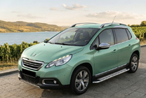 Peugeot 2008 2013–2019 Sidetrin Maydos V2 (2 stk., aluminium ↗ rustfrit stål) foto 1