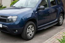 Renault Duster 2008–2017 Sidetrin Bosphorus Grey (2 stk., aluminium) foto 1