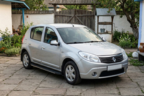 Renault Sandero 2007–2013 Sidetrin Bosphorus Grey (2 stk., aluminium) foto 1