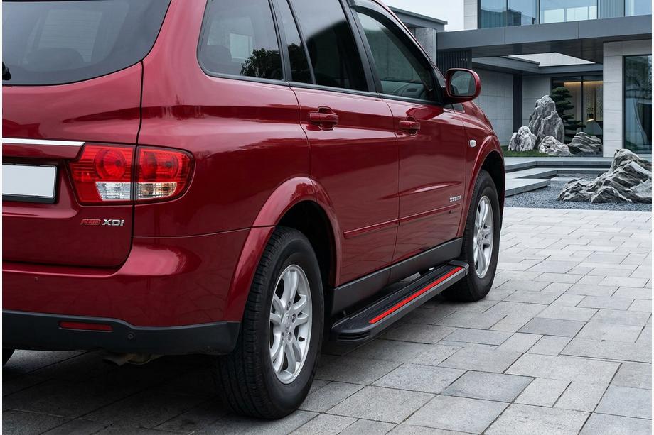 SsangYong Kyron 2005–2014 Sidetrin Maya Red (2 stk., aluminium) Image