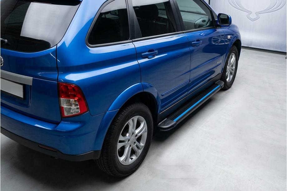 SsangYong Action 2005–2018 Maya Blue sidetrin (2 stk., aluminium) Image