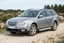 Subaru Outback 2009–2014 Sidetrin Maya V2 (2 stk., aluminium) foto 1