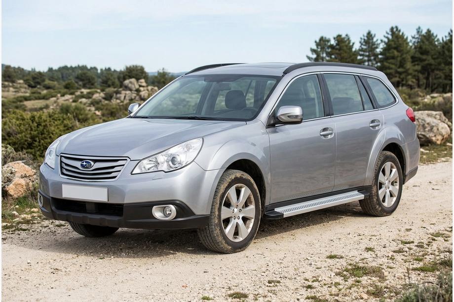 Subaru Outback 2009–2014 Sidetrin Maya V2 (2 stk., aluminium) Image