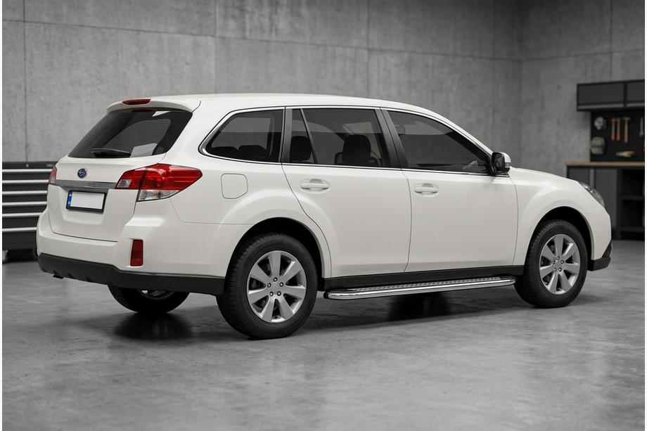 Subaru Outback 2009–2014 Sidetrin Maydos V2 (2 stk., aluminium ↗ rustfrit stål) Image