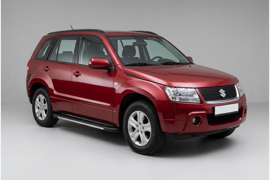 Suzuki Grand Vitara 2005–2017 Sidetrin Bosphorus Grey (2 stk., aluminium) Image