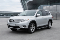 Toyota Highlander 2008–2013 Sidetrin Bosphorus Grey (2 stk., aluminium) foto 1