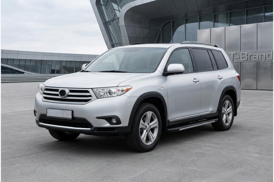 Toyota Highlander 2008–2013 Sidetrin Bosphorus Grey (2 stk., aluminium) Image