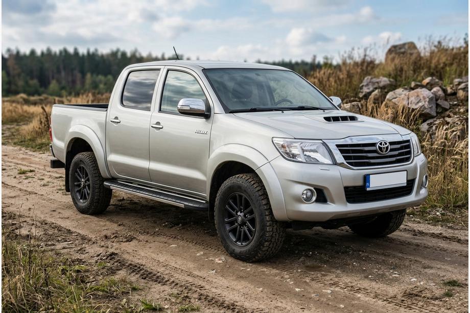 Toyota Hilux 2006–2015 Sidetrin Bosphorus Grey (2 stk., aluminium) Image