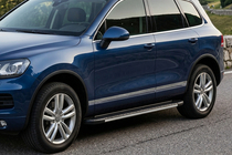 Porsche Cayenne 2003–2010 Sidetrin Bosphorus Grey (2 stk., aluminium) foto 1