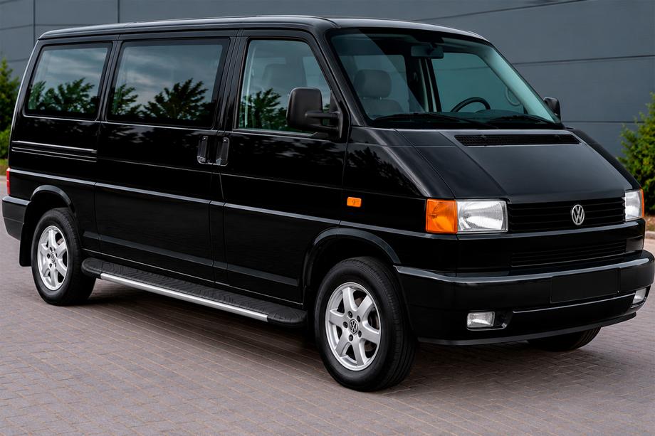 Volkswagen T4 Transporter 1990–2003 Sidetrin Bosphorus Grey (2 stk., aluminium) Lang akselafstand Image