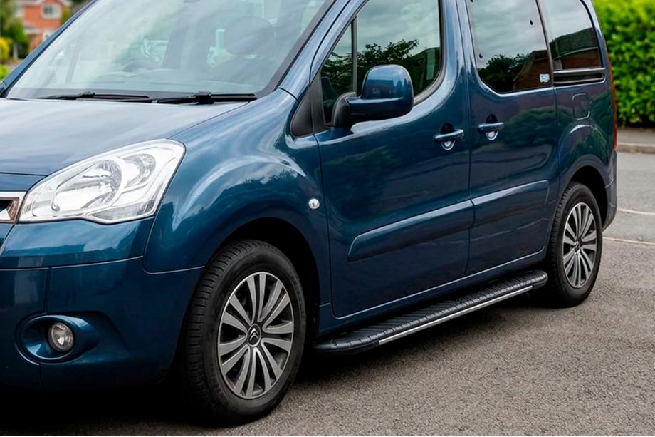 Peugeot Partner Tepee 2008–2018 Sidetrin Bosphorus Grey (2 stk., aluminium) Image