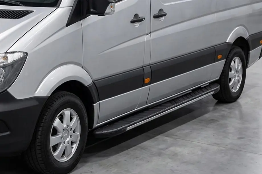 Volkswagen Crafter 2006–2016 Sidetrin Bosphorus Grey (2 stk., aluminium) Image