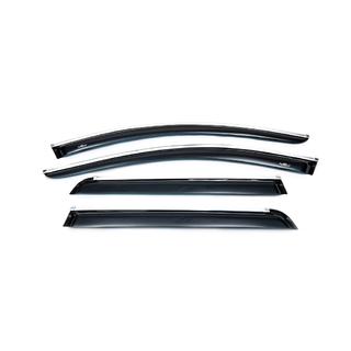 Vindafvisere til sideruder med kromliste (4 stk., HIC) Volvo XC90 2002–2014 foto 3