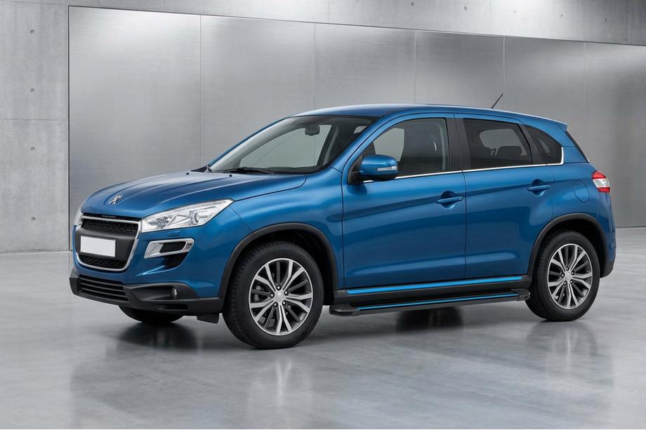 Peugeot 4008 2012–2017 Maya Blue sidetrin (2 stk., aluminium) Image