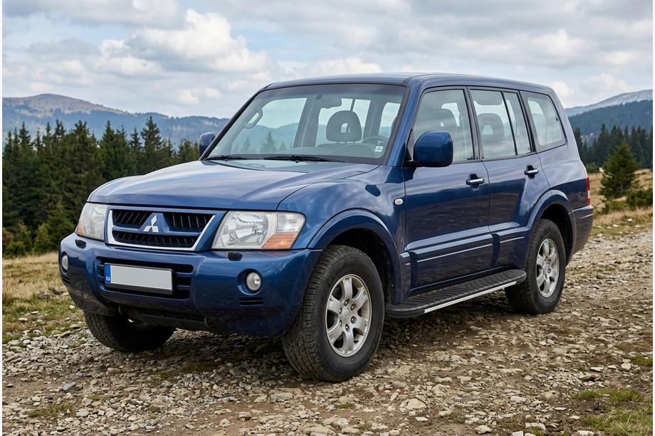 Mitsubishi Pajero Wagon III 1999–2006 Sidetrin Bosphorus Grey (2 stk., aluminium) Image