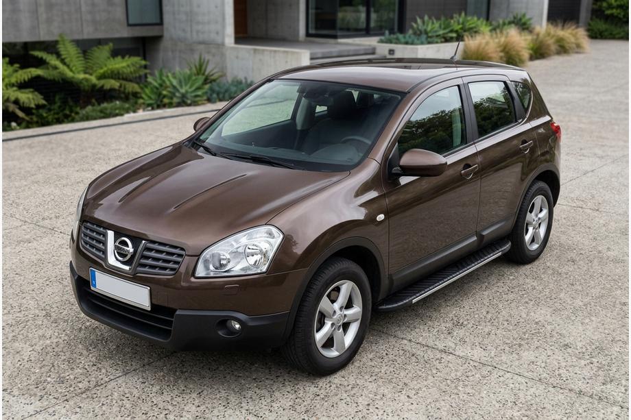 Nissan Qashqai 2007–2010 Sidetrin Bosphorus Grey (2 stk., aluminium) Image