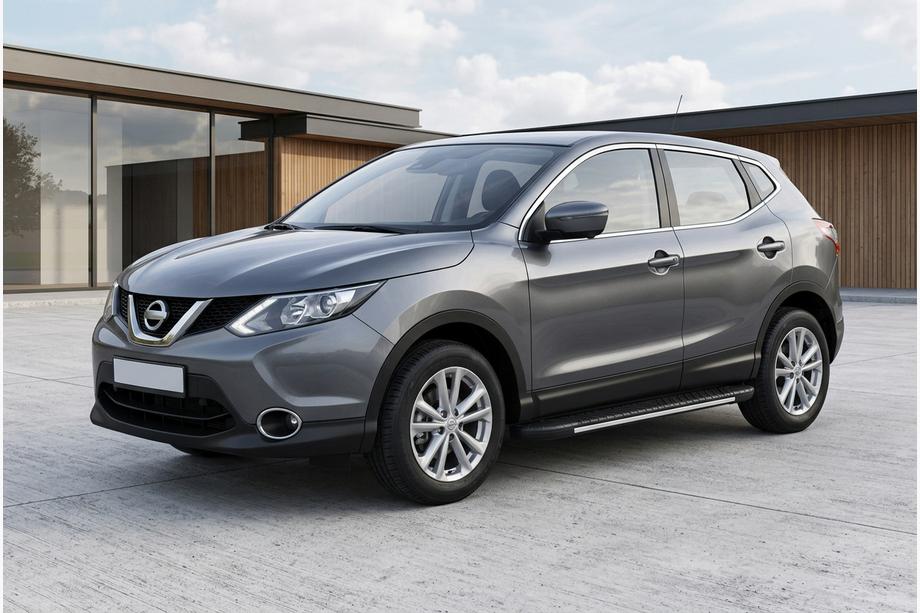 Nissan Qashqai 2014–2021 Bosphorus Grey sidetrin (2 stk., aluminium) Image