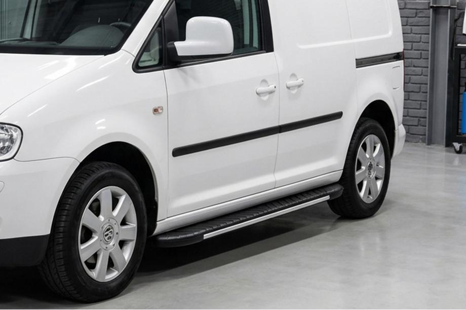 Volkswagen Caddy 2010–2015 Sidetrin Bosphorus Grey (2 stk., aluminium) Image